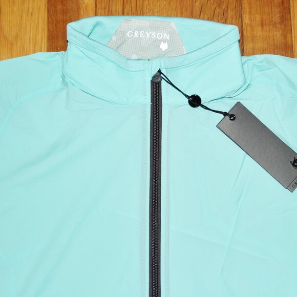 Greyson Trailwolf Lightweight Windproof Golf Jacket Mens M L XL Skystone - Picture 2 of 5